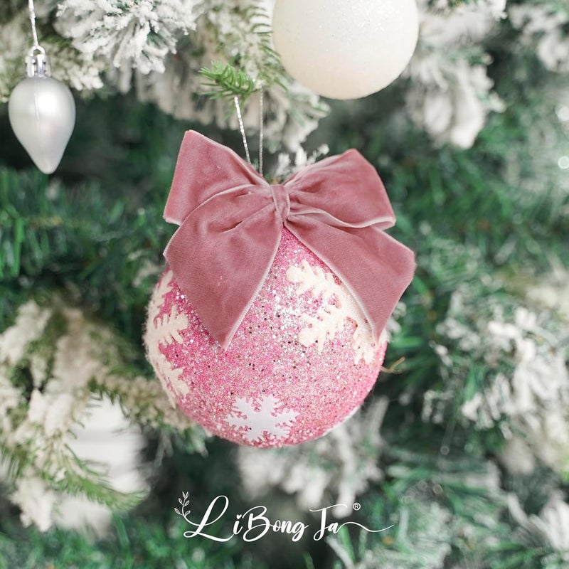 LiBongTa 3.5" Dusty Rose Bows Velvet Ribbon Bow with Self Adhesive, Small Gift Bows Decor, Pink Valentine Bows for Treat Bag, Candy Pop, Basket, Party Favor, Craft Bow for Gift Wrapping-24 PCs - Image 4